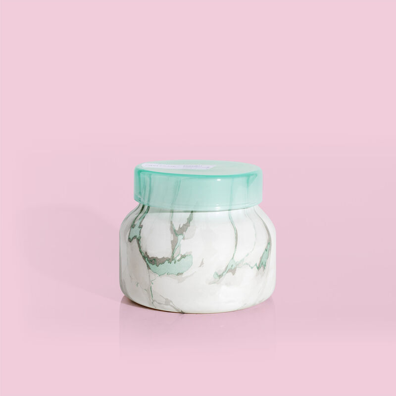 Coconut Santal Modern Marble Petite Jar, 8 oz compliments modern decor image number 0